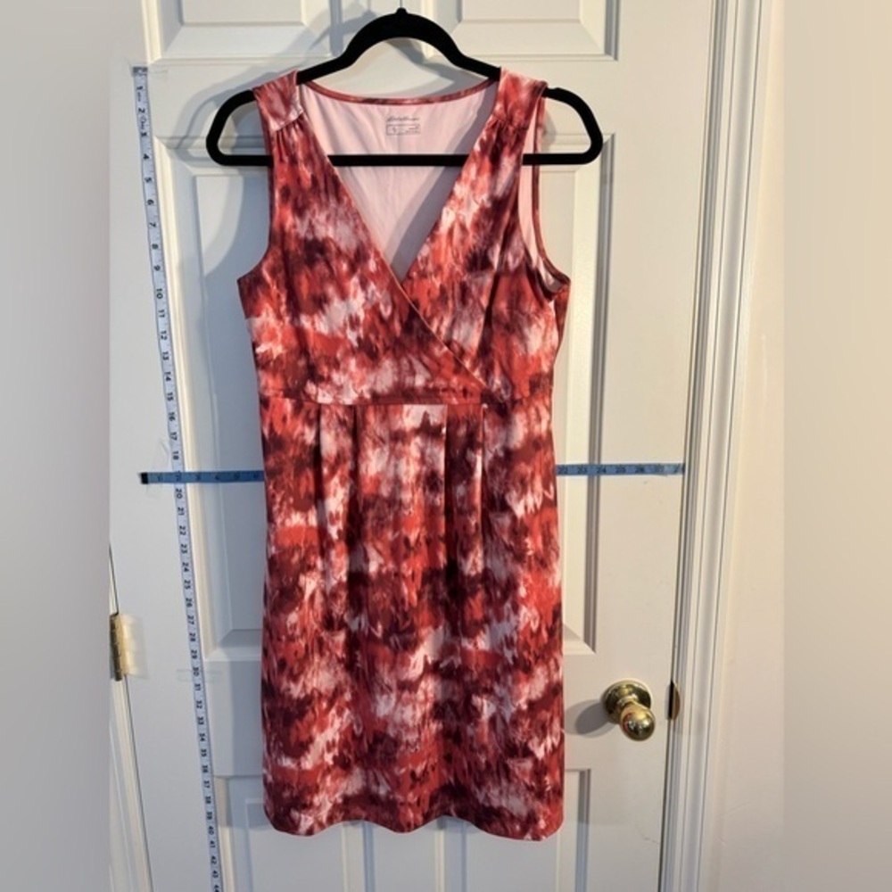 Eddie Bauer Women’s Sleeveless crossover Dress V-Neck, size Medium